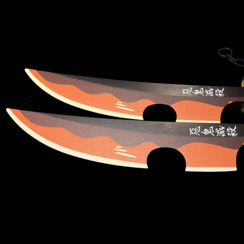 Demon Slayer Tengen Uzui Dual Blades – Full Metal Cosplay Sword Replica 
