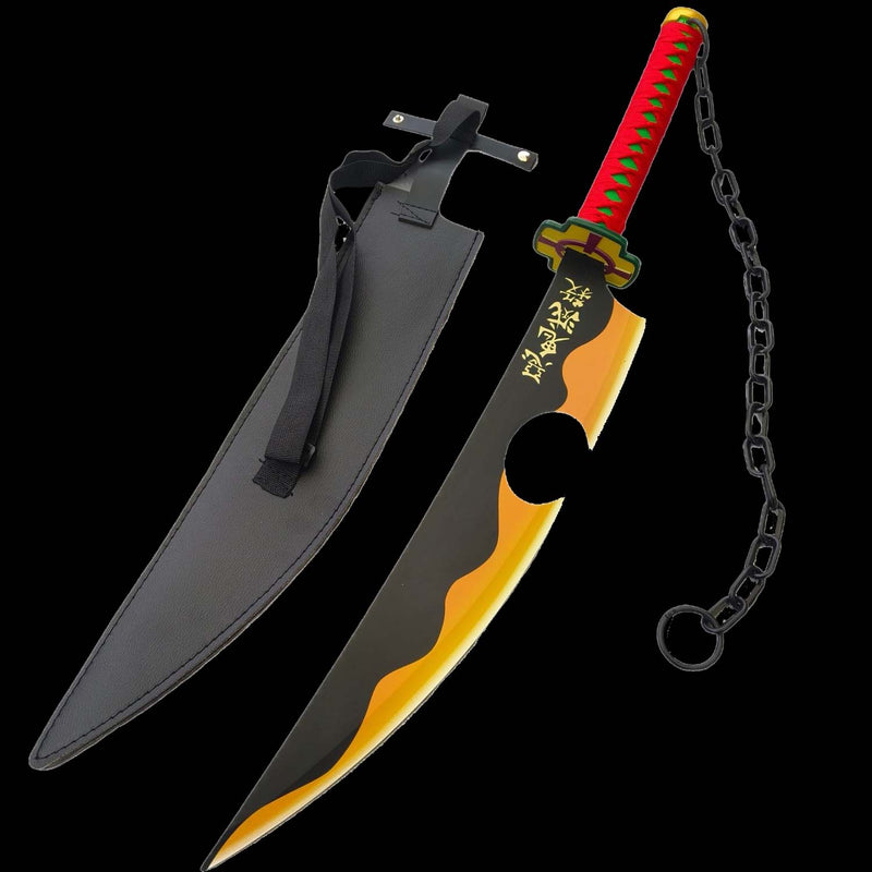 Tengen Uzui Nichirin Dual Blades – Demon Slayer Metall Cosplay Schwert 