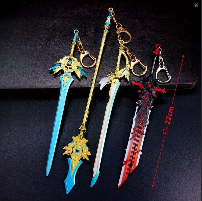 Genshin Impact Skyward Blade Mini Alloy Sword Collectible 