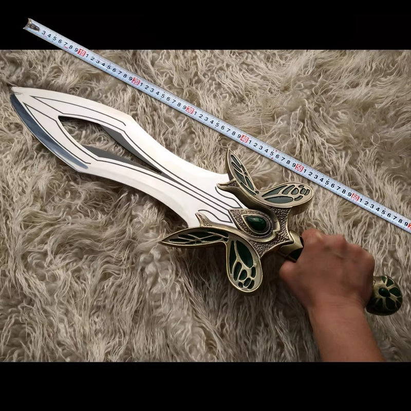 Dota 2 Butterfly Sword 1:1 Full Metal Replica Cosplay Weapon Model 