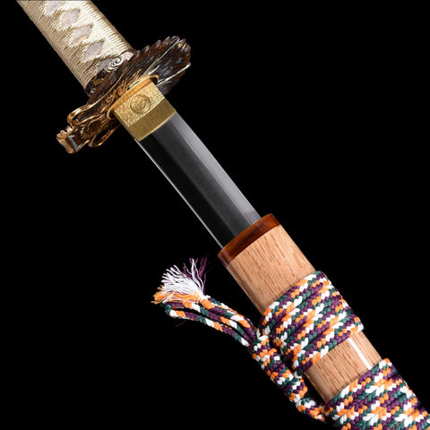 Dragon inspired T10 katana displayed as premium samurai sword collection piece