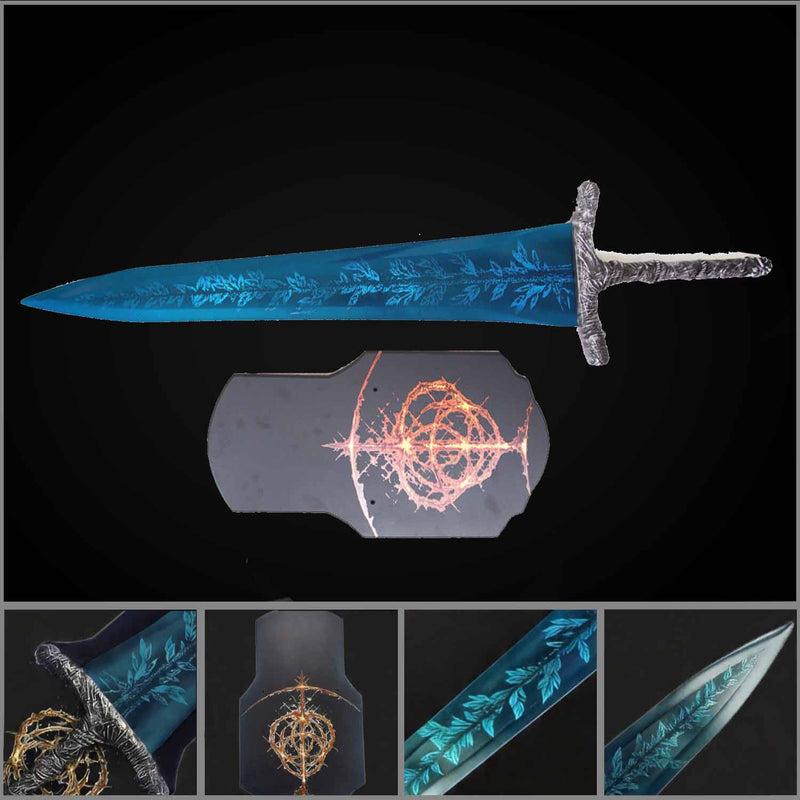Elden Ring Dark Moon Greatsword Replica 1:1 with Wall Mount Set 