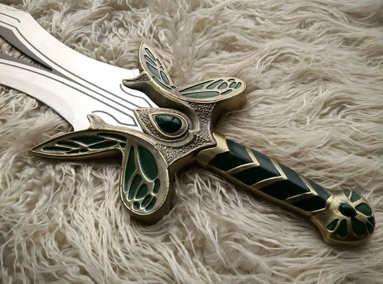 Dota 2 Butterfly Sword 1:1 Full Metal Replica Cosplay Weapon Model 