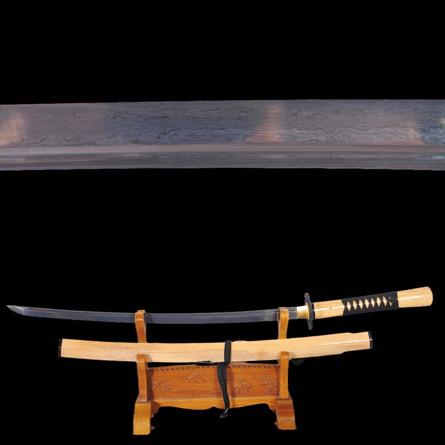 47 Ronin Tengu Katana Sword Hand Forged Folded Steel Movie Replica ...