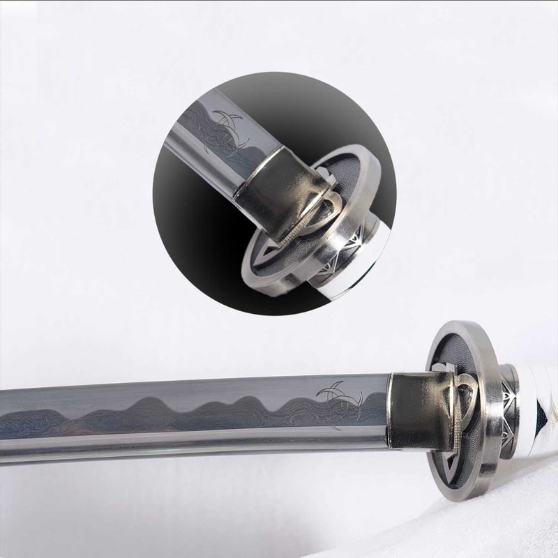 Walking Dead Michonne Katana Sword Hand Forged Folded Steel Battle Ready 