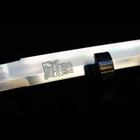 Custom engraving available on Kill Bill Japanese katana sword