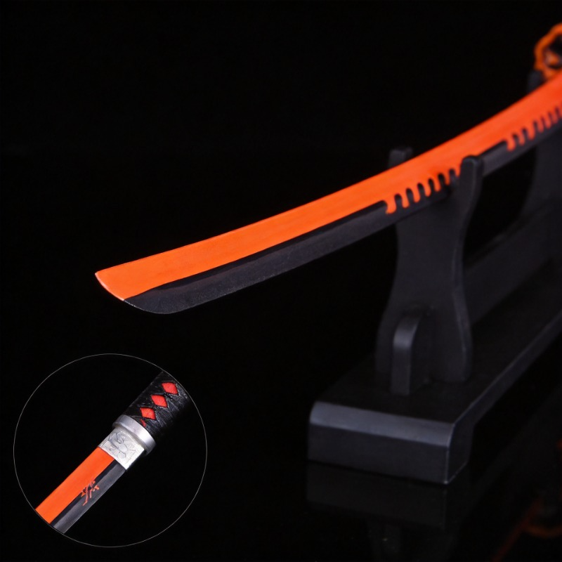 Third-Generation Tanjiro Orange Crimson Nichirin Sword Replica 