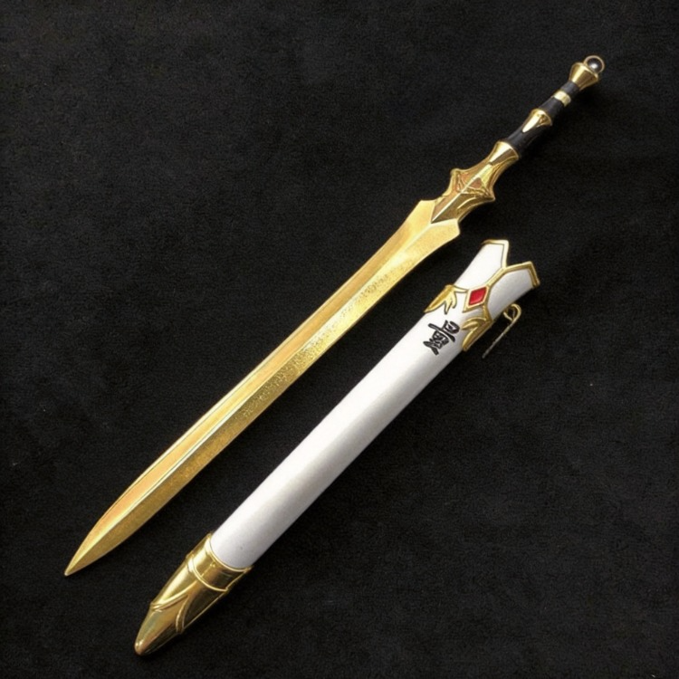Genshin Impact Mini Alloy Weapon Replica Anime Metal Collectible Display Model 