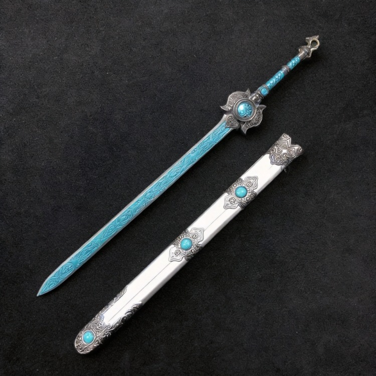 Genshin Impact Mini Alloy Weapon Replica Metal Blade Collectible 