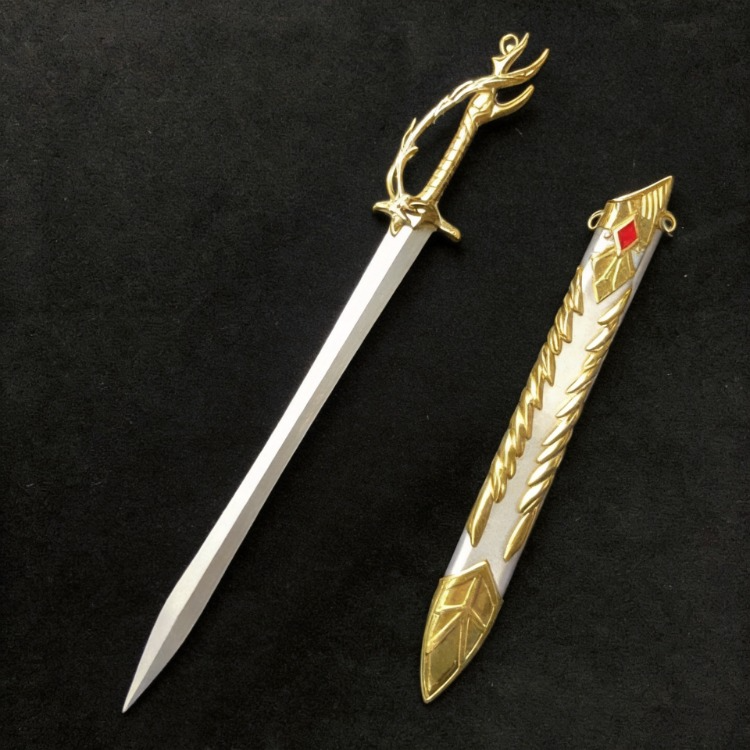 Genshin Impact Alloy Weapon Model Mini Anime Blade Replica Prop 