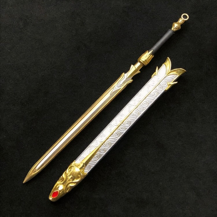 Genshin Impact Mini Alloy Weapon Replica Anime Metal Blade Collectible Display Model 