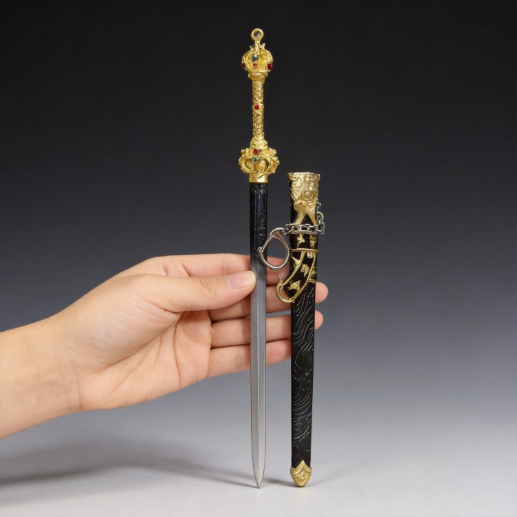 Genshin Impact Mini Alloy Weapon Replica Anime Sword Collectible 