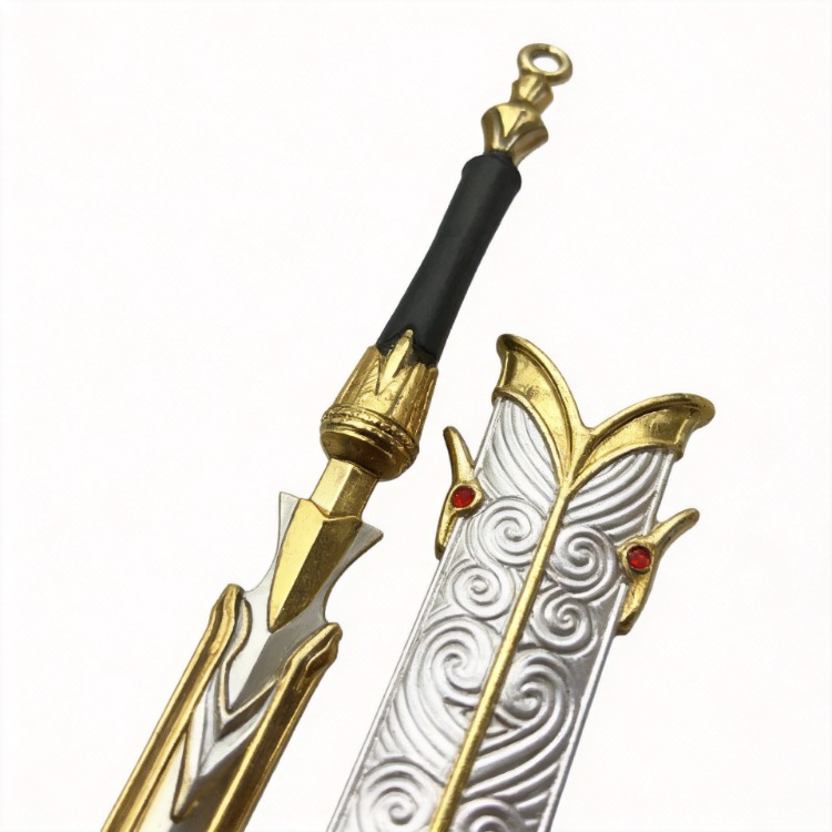 Genshin Impact Mini Alloy Weapon Replica Anime Metal Blade Collectible Display Model 