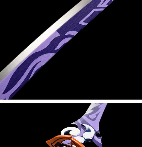 genshin impact raiden shogun sword blade finish musou no hitotachi close up