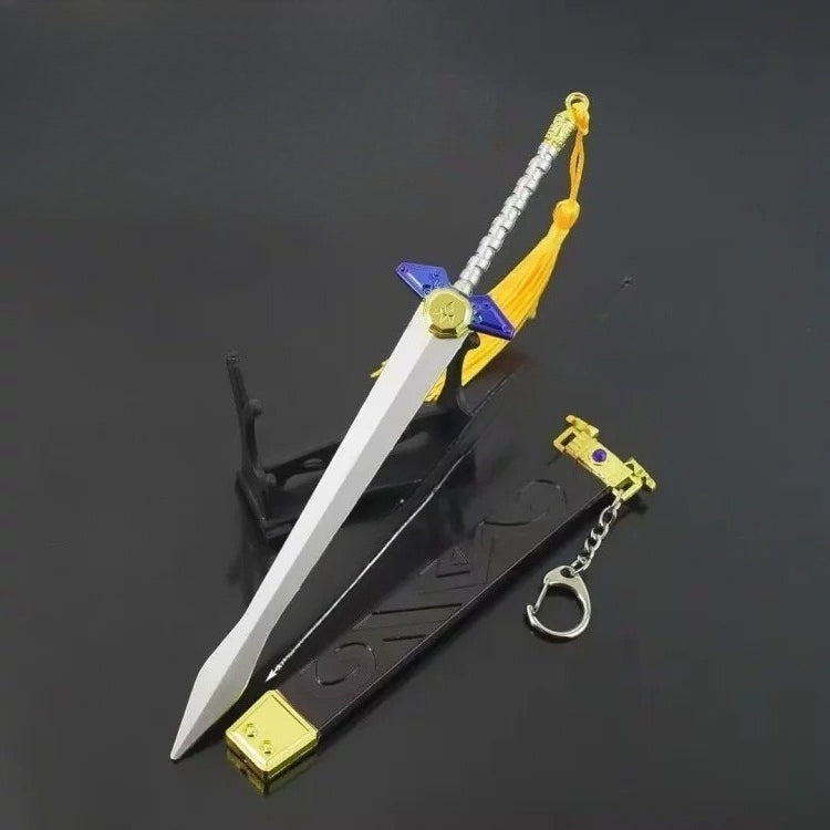 Genshin Impact Mini Alloy Sword Replica Anime Collectible Display Model 