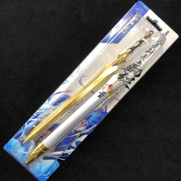 Genshin Impact Mini Alloy Weapon Replica Anime Metal Collectible Display Model 