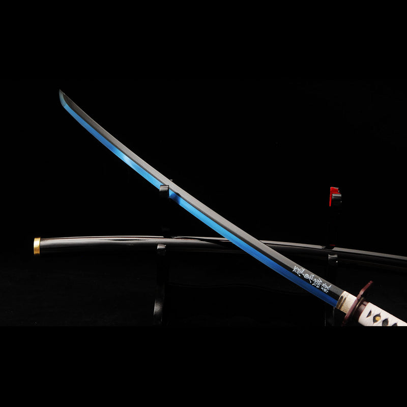Giyu Tomioka Nichirin Schwert Dämonentöter Katana 1095 Kohlenstoffstahl 