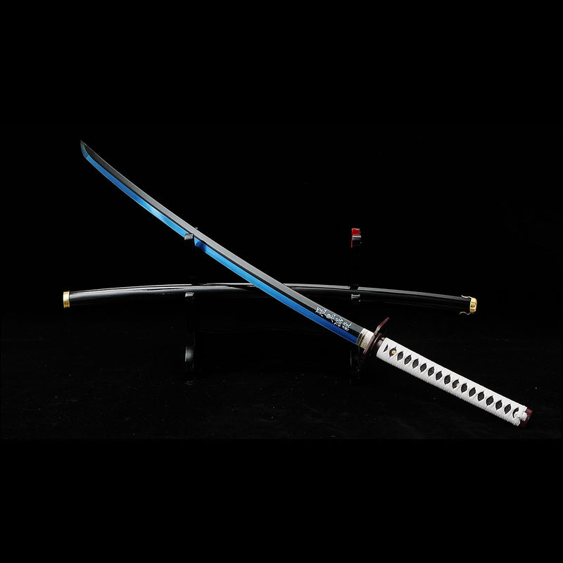 Giyu Tomioka Nichirin Schwert Dämonentöter Katana 1095 Kohlenstoffstahl 