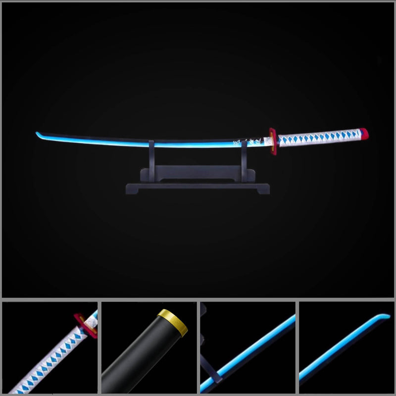 Giyu Tomioka Blue-Blade Gradient Nichirin Sword Replica Katana 