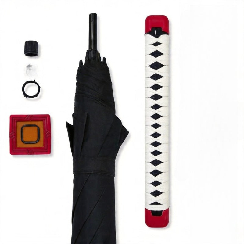 Giyu Tomioka Black Sword Umbrella 16-Rib Detachable Katana 