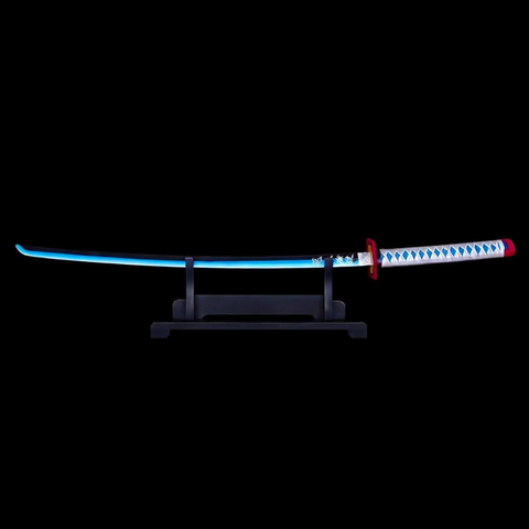 Premium metal Nichirin Sword Replica of Giyu Tomioka designed for cosplay, display, and anime collections