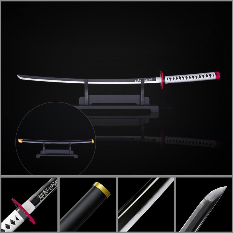 Giyu Tomioka Nichirin Sword Replica Demon Slayer Metal Katana 