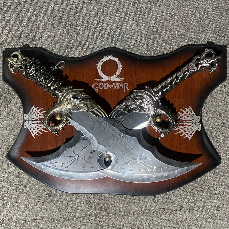 Chaos Klingen Replik – God of War Kratos Zwillingsklingen Wanddisplay 