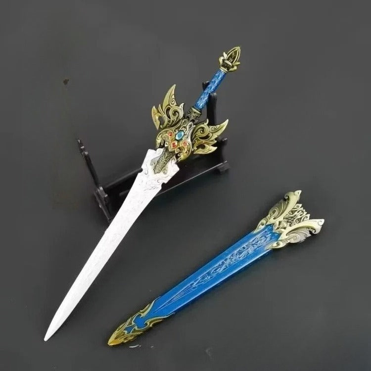 Genshin Impact Alloy Weapon Replica Gu Ding Blade Yitian Sword Model Collectible 