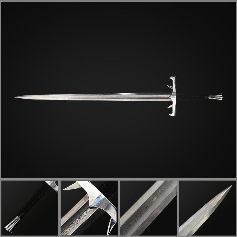 Handgeschmiedete Katana aus gefaltetem 1095er Stahl – Lehmgehärtetes, kampftaugliches Samurai-Schwert 