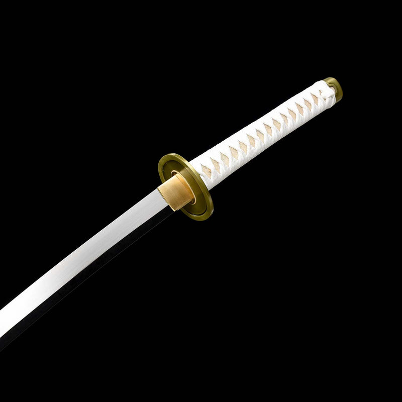 Einteiliges Roronoa Zoro Wado Ichimonji Katana – handgeschmiedeter 1095er Stahl 