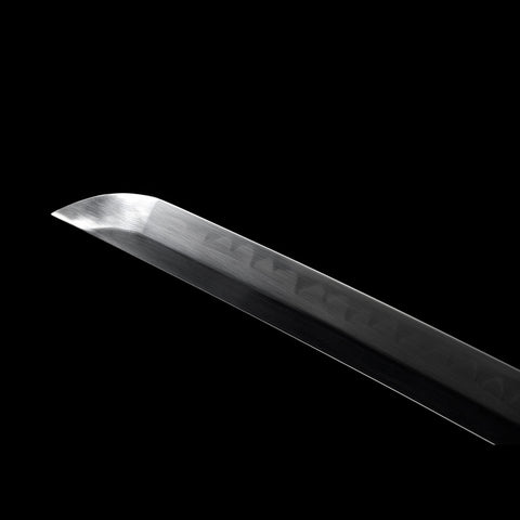 hand forged Walking Dead katana sword tip detail