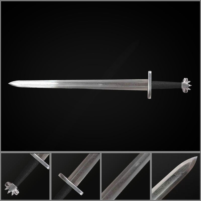 Hand Forged Viking Sword 1095 Folded Steel – Medieval European Sword 