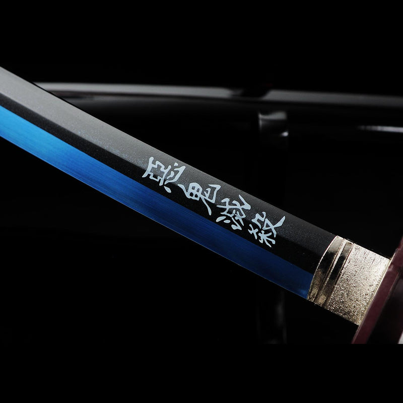 Giyu Tomioka Nichirin Schwert Dämonentöter Katana 1095 Kohlenstoffstahl 
