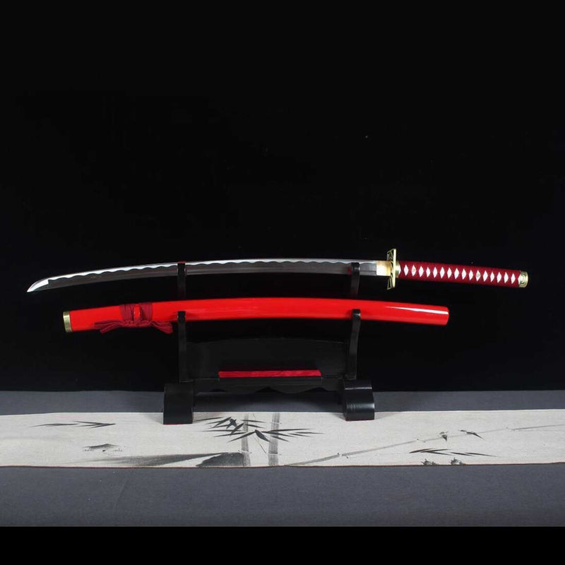 Bleach Renji Abarai Zabimaru Katana Handmade 1060 Steel Full Tang 