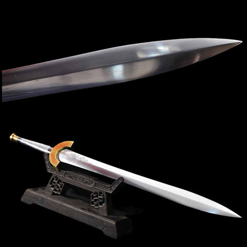 Mirror polished blade surface of Clash of the Titans Harpe sword replica