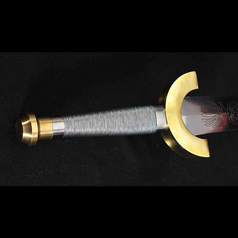 Hand forged Harpe sword replica with optional custom engraving on blade
