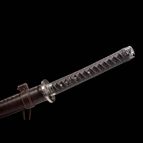 Tsuka handle of Hattori Hanzo Katana Sword wrapped for comfort and control