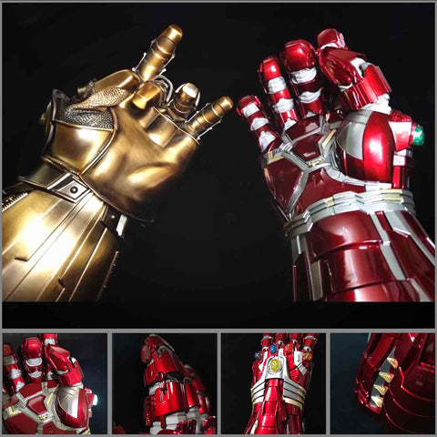 hulk infinity gauntlet 1:1 full metal replica front view avengers endgame