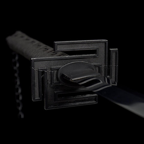 Close-up of tsuba guard on Ichigo Bankai Tensa Zangetsu sword