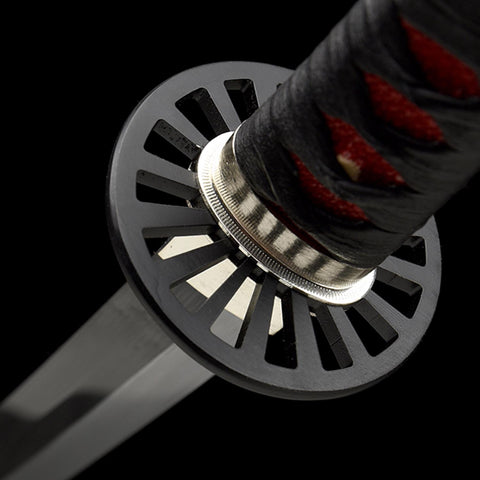 iron tsuba guard tanjiro demon slayer katana replica