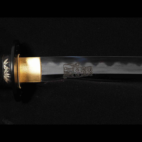 Iron tsuba guard on Kill Bill Japanese katana sword