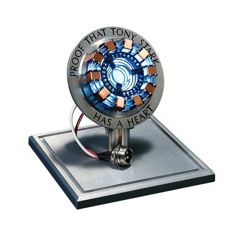 iron man mk2 arc reactor aluminum alloy stainless steel copper material detail
