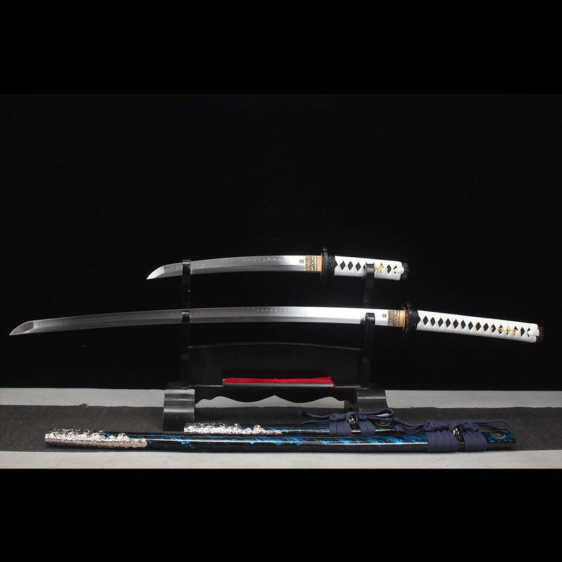 Ghost of Tsushima Katana- und Tanto-Schwertset, handgefertigte T10 Samurai-Replika 