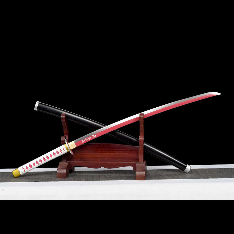 Demon Slayer Kanao Tsuyuri Nichirin Katana 1060 Carbon Steel Sword 