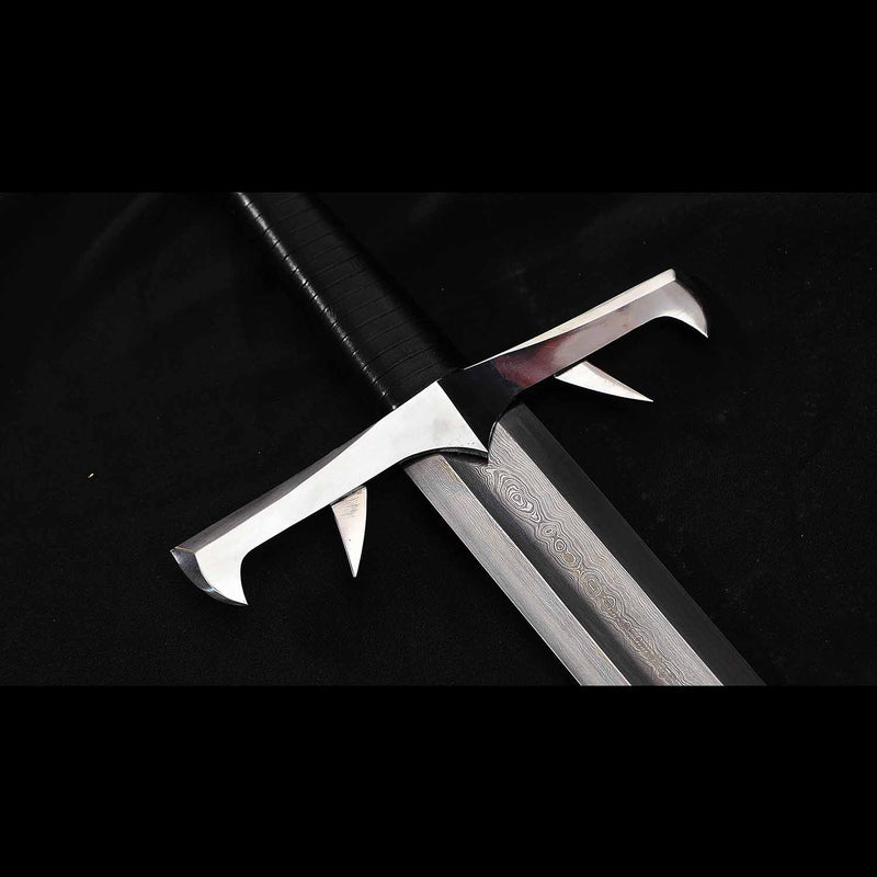 Handgeschmiedete Katana aus gefaltetem 1095er Stahl – Lehmgehärtetes, kampftaugliches Samurai-Schwert 