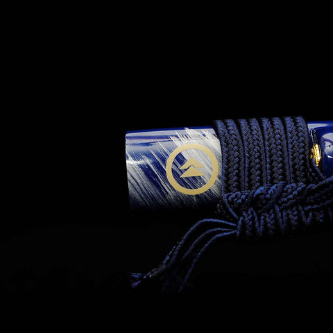 Close-up of the saya mouth (koiguchi) showing precise fit and craftsmanship