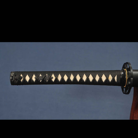 katana sword handle genuine rayskin wrap hardwood