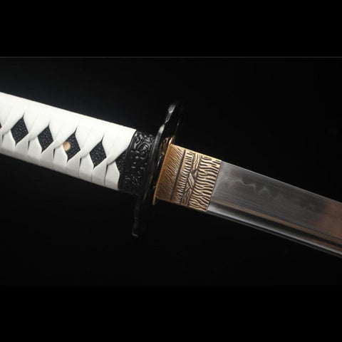 katana sword handle tsuba connection full tang construction
