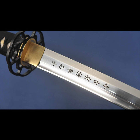 katana blade tsuba connection detail