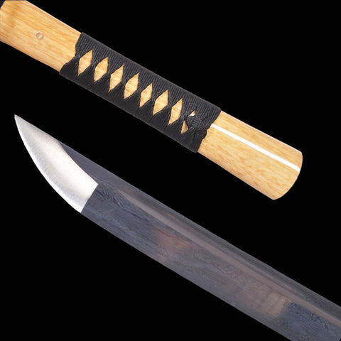 katana tip detail shinogi zukuri folded steel battle ready blade